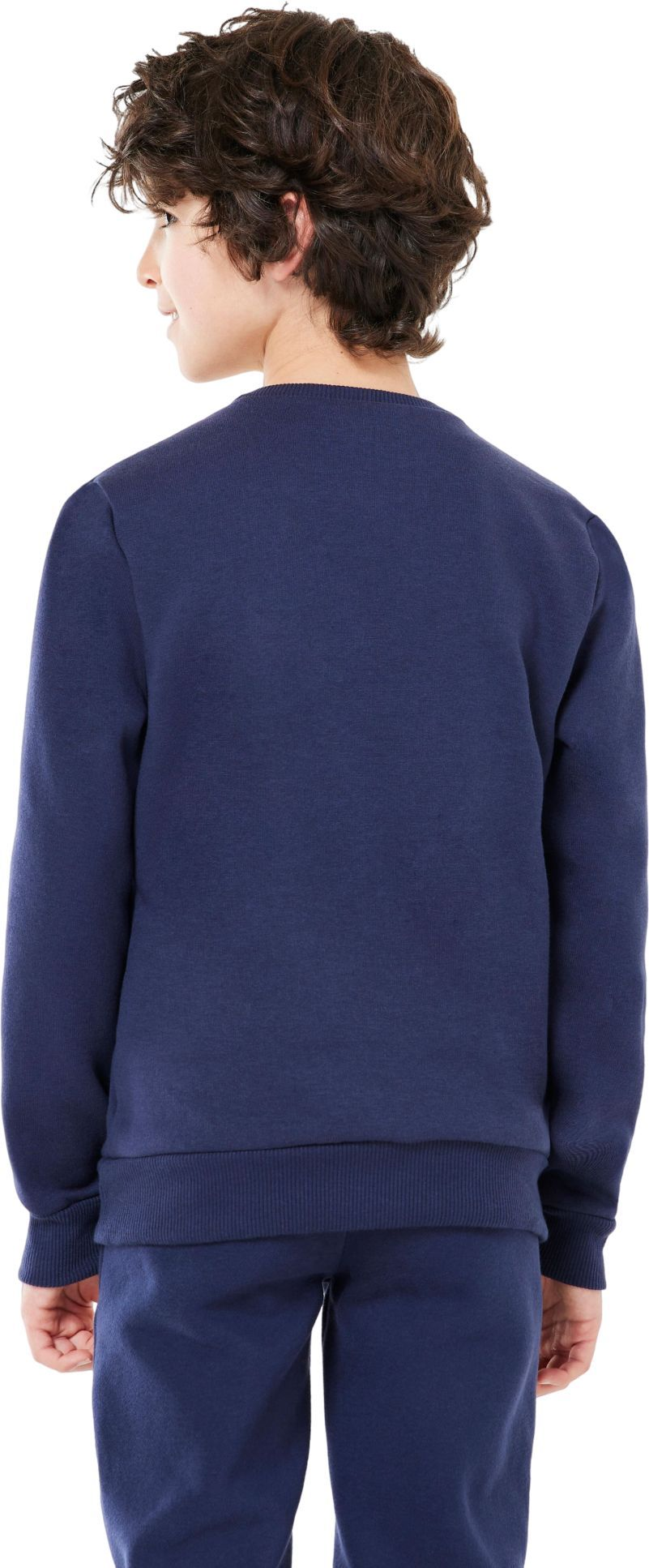 Толстовка спортивная для мальчиков Domyos 100 8605384 5-6 р (113-122 см) темно-синяя фото 2