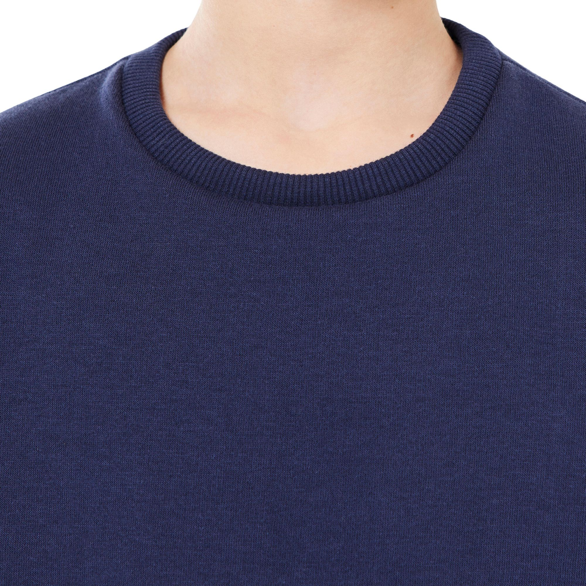 Толстовка спортивная для мальчиков Domyos 100 8605384 5-6 р (113-122 см) темно-синяя фото 3