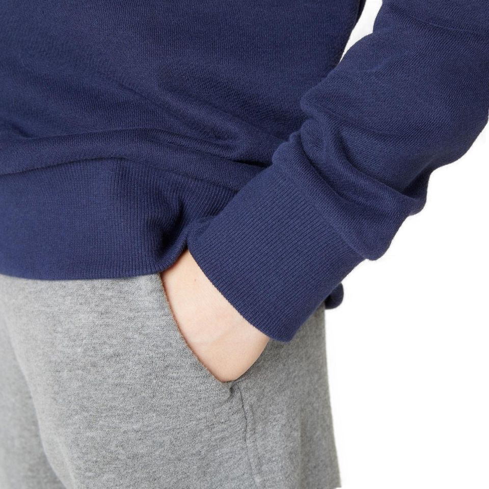 Толстовка спортивная для мальчиков Domyos 100 8605384 5-6 р (113-122 см) темно-синяя фото 4