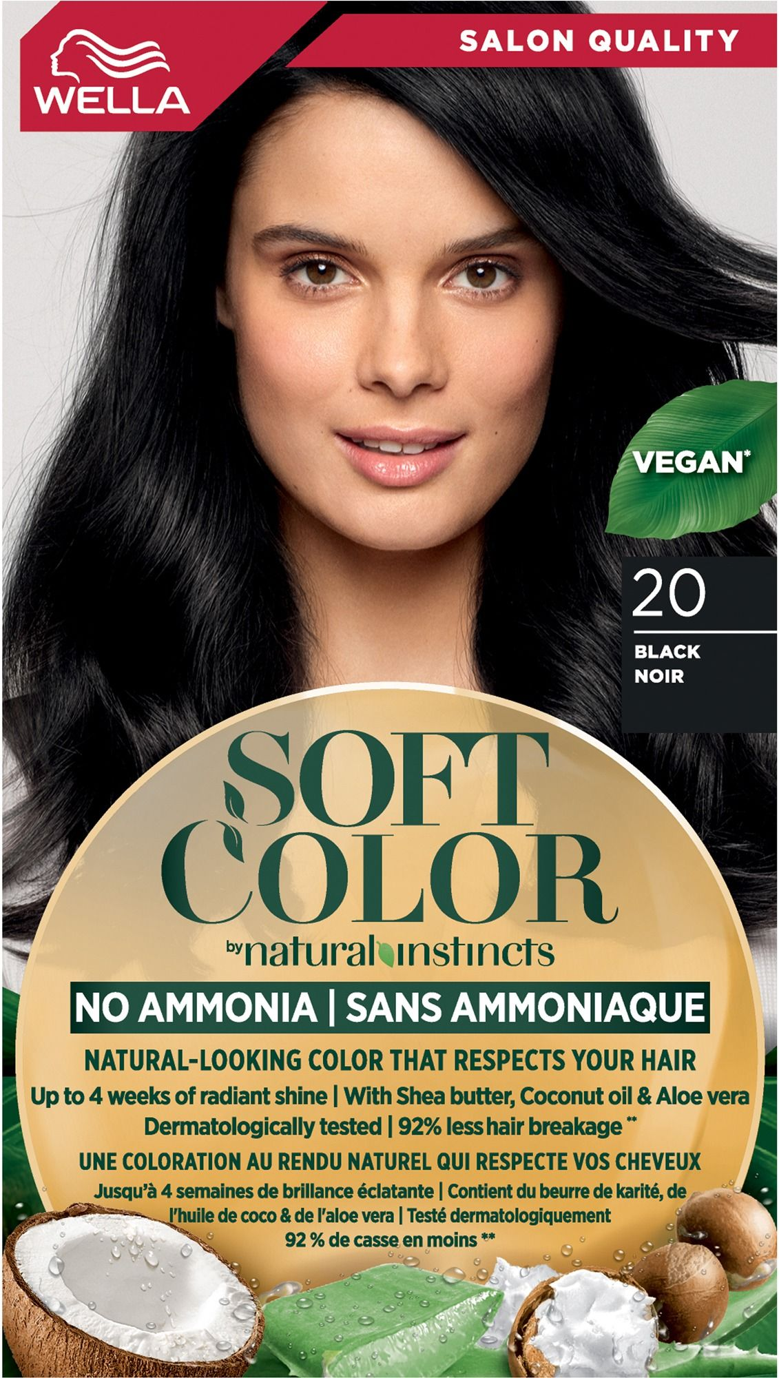 Краска для волос Wella Soft Color без аммиака 20 Черный фото 
