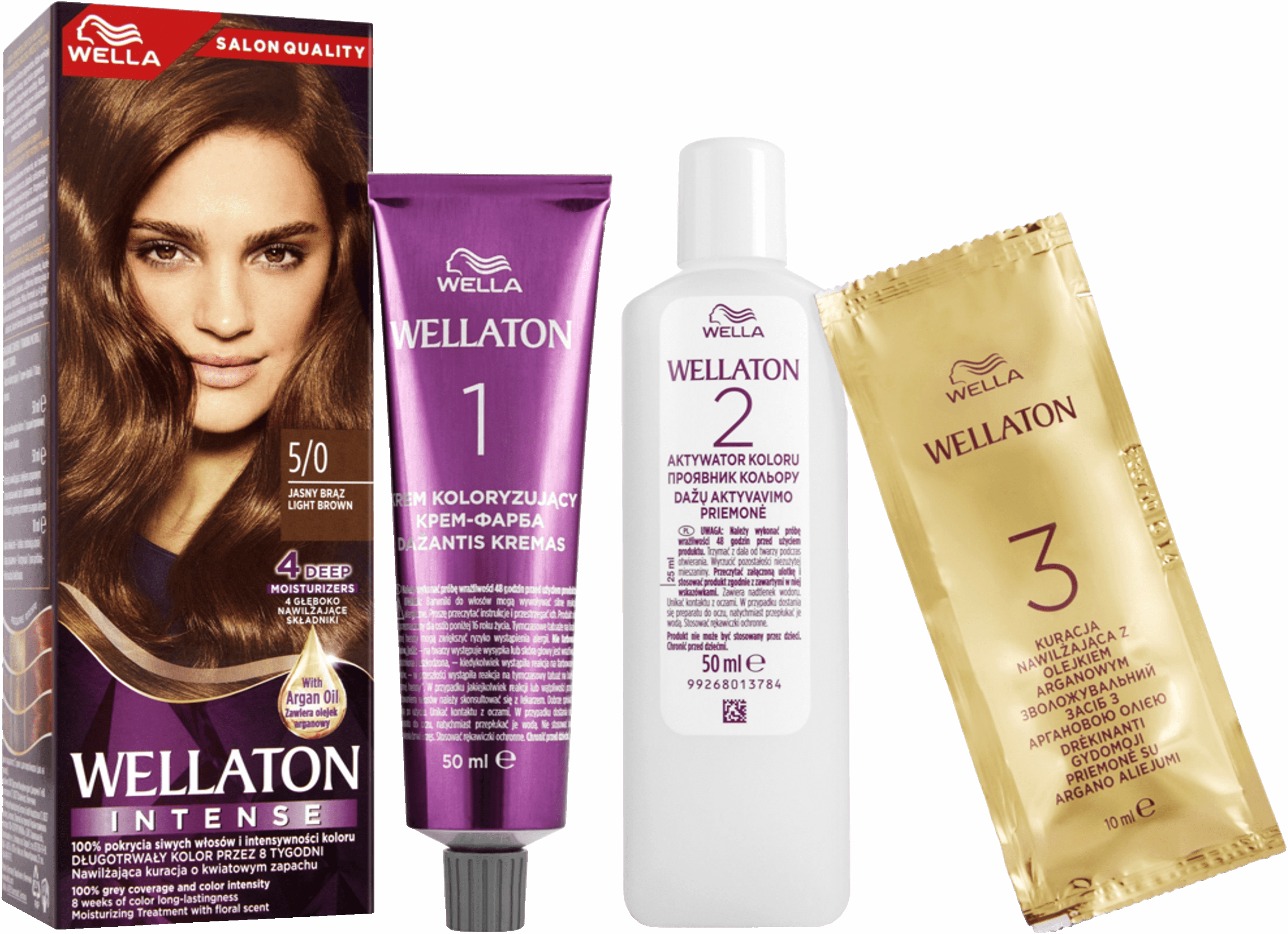 Краска для волос Wella Wellaton Intense 5/0 Темный дуб фото 4