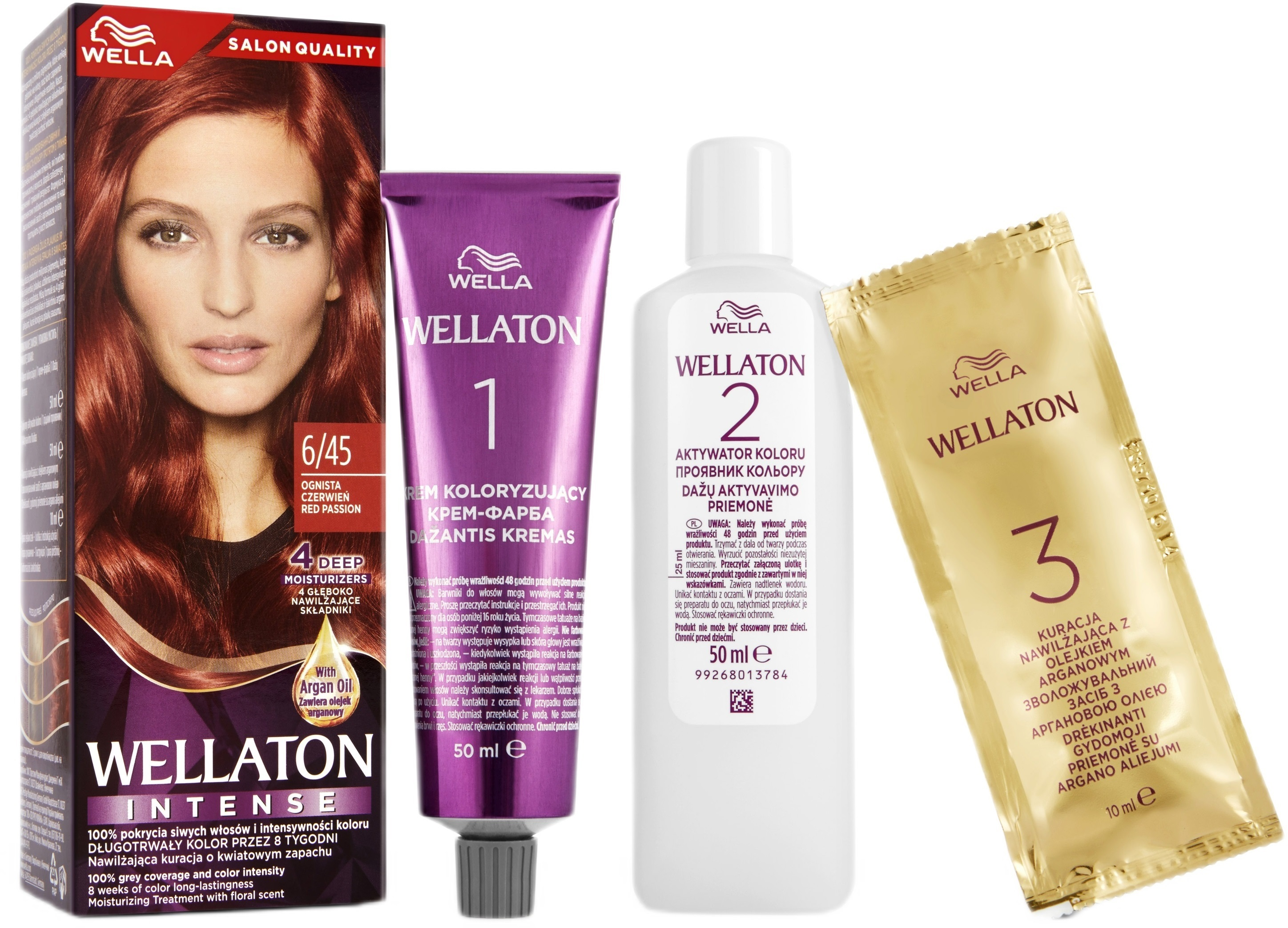 Фарба для волосся Wella Wellaton Intense 6/45 Вулканічний червонийфото2