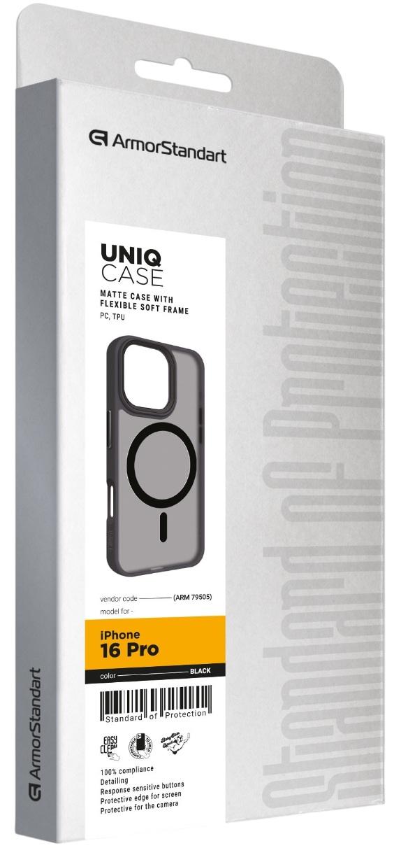 Чехол ArmorStandart Uniq MagSafe для Apple iPhone 16 Pro Black (ARM79505) фото 3