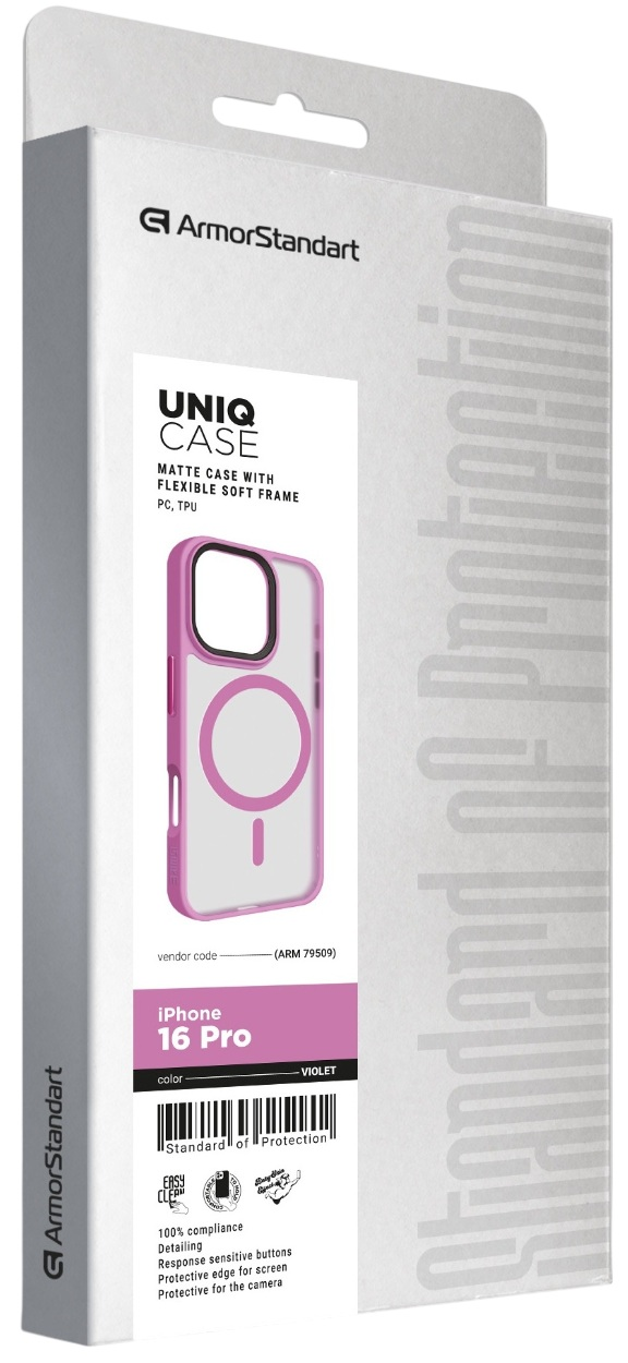 Чехол ArmorStandart Uniq MagSafe для Apple iPhone 16 Pro Violet (ARM79509) фото 3