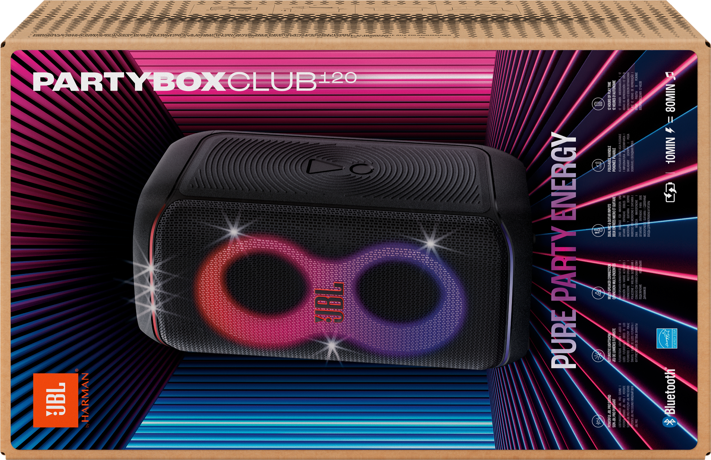 Акустична система JBL PartyBox Club 120 Black (JBLPBCLUB120EP)фото14