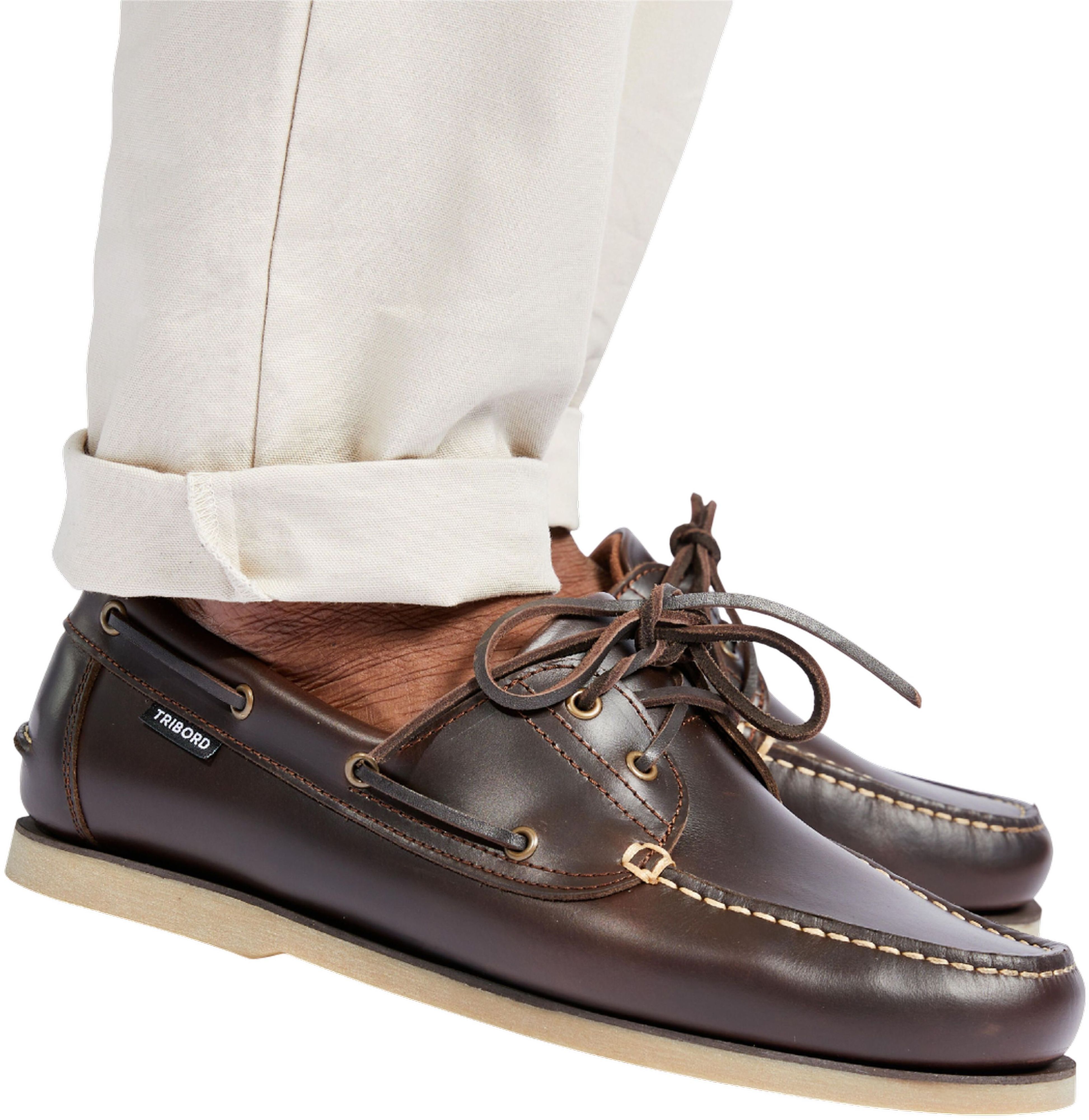 Топсайдеры мужские для витрильного спорта Tribord 500 8771988 47 коричневые фото 3