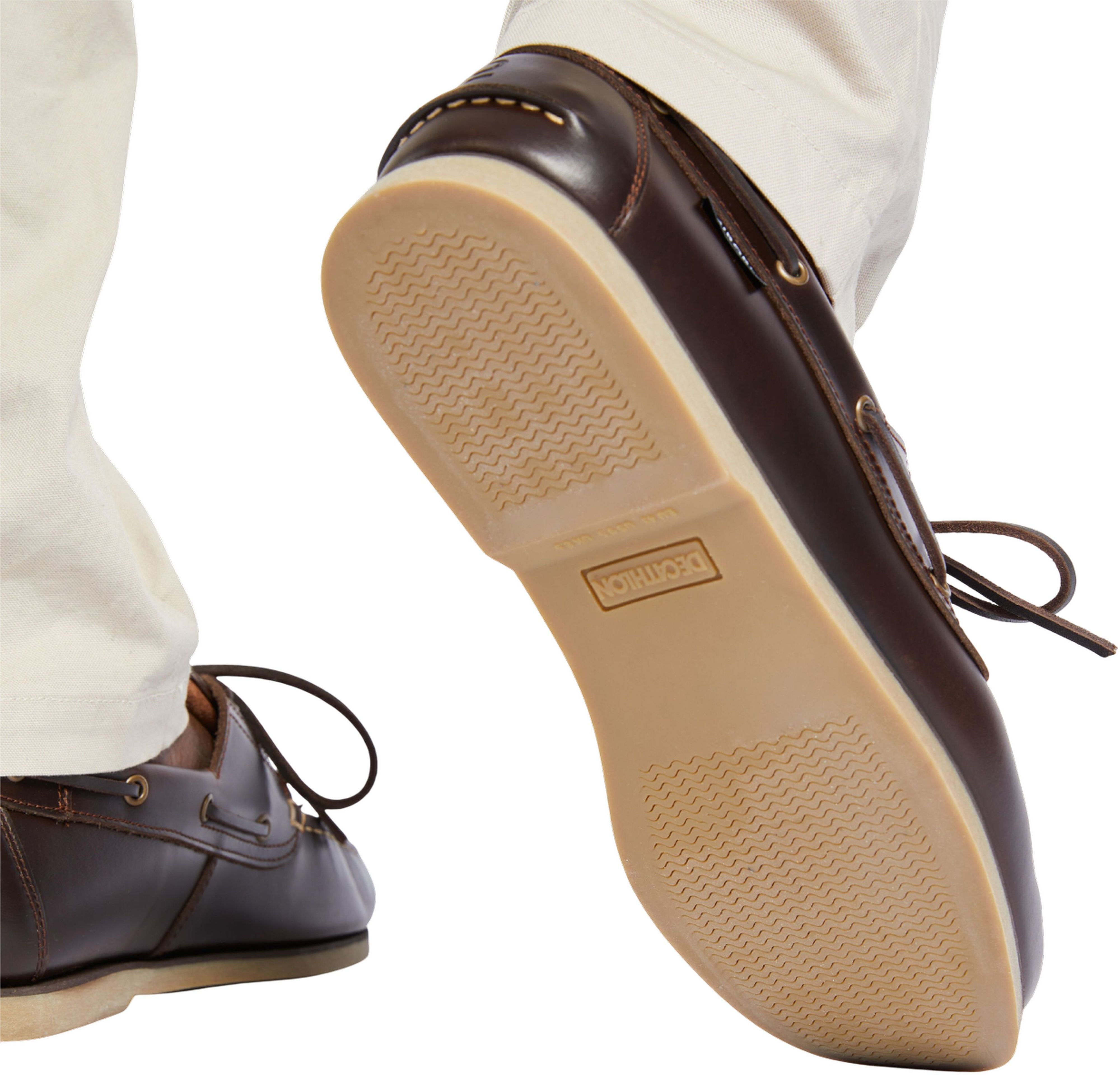 Топсайдеры мужские для витрильного спорта Tribord 500 8771988 47 коричневые фото 8