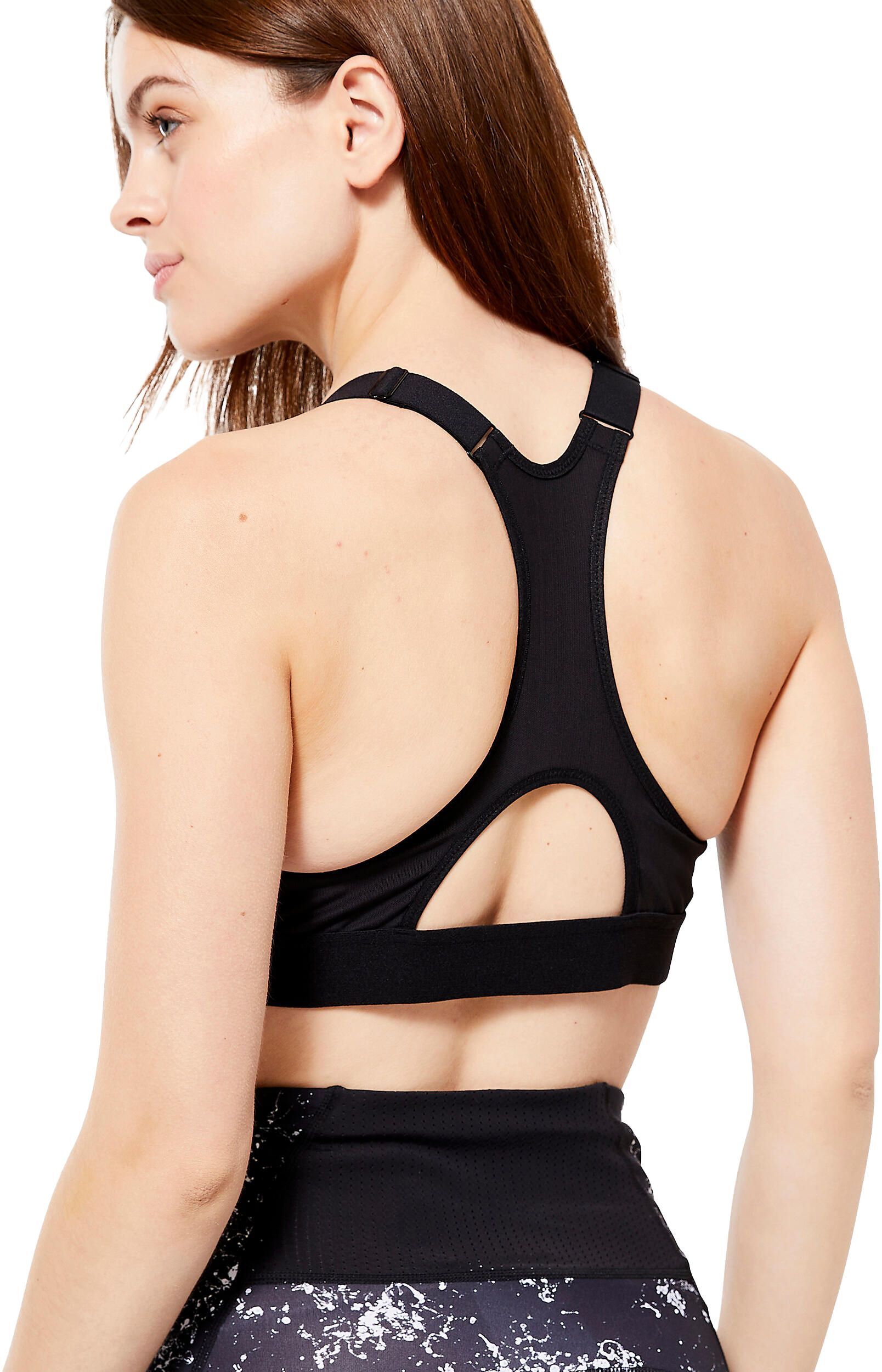 Спортивный топ для фитнеса Domyos 900 на блискавці 8578234 L черный фото 2