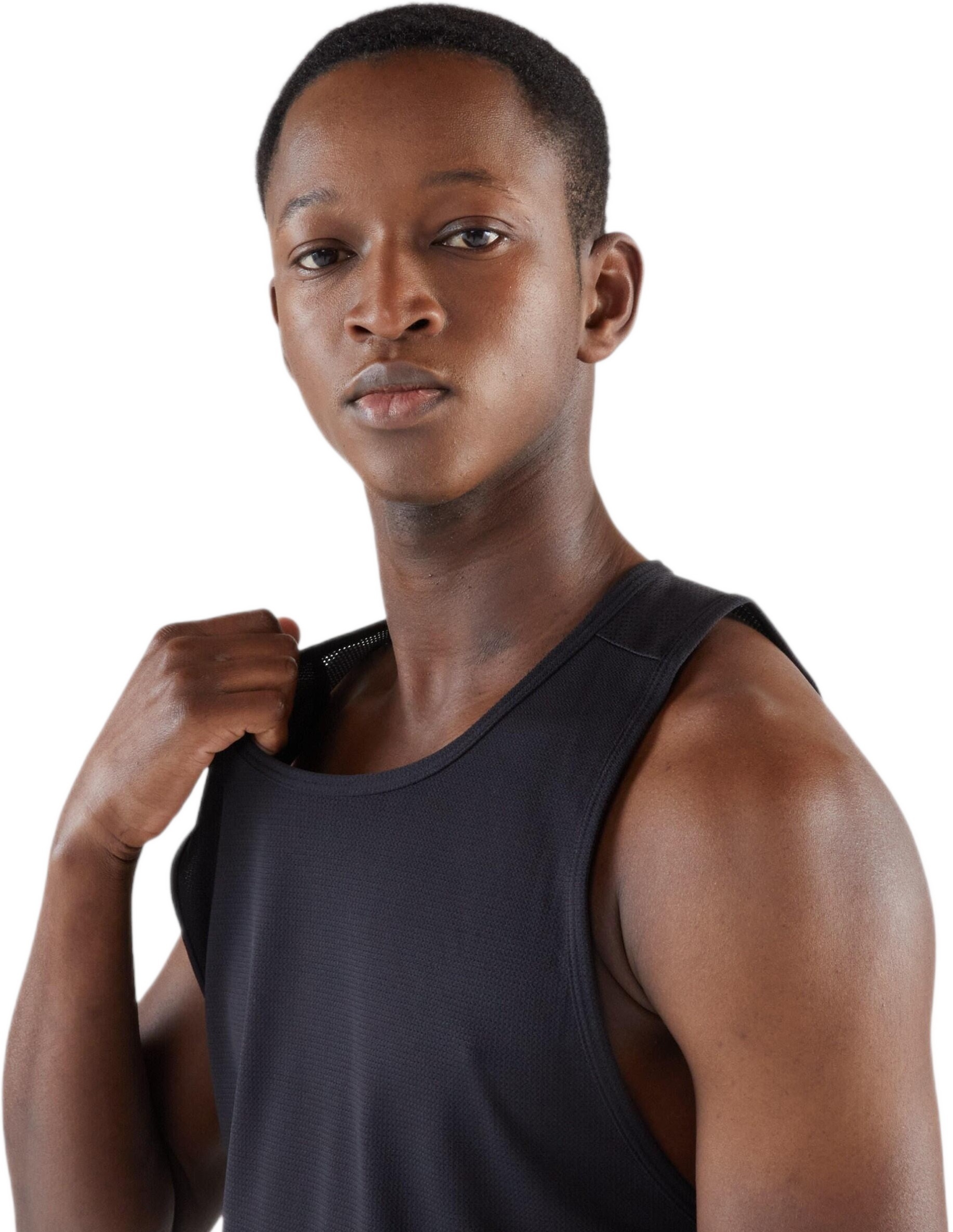 Майка мужская для бега Kalenji Run Dry 8488395 M черная фото 3