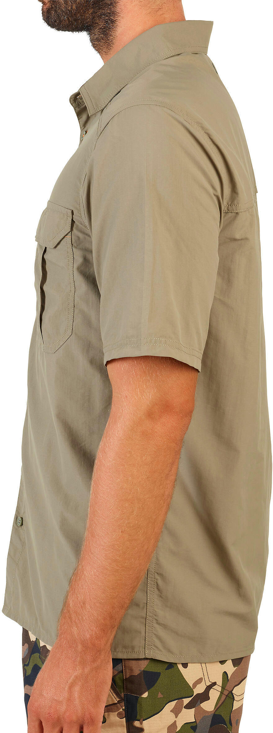 Рубашка мужская для охоты Solognac SG100 8600153 2XL зеленая фото 5