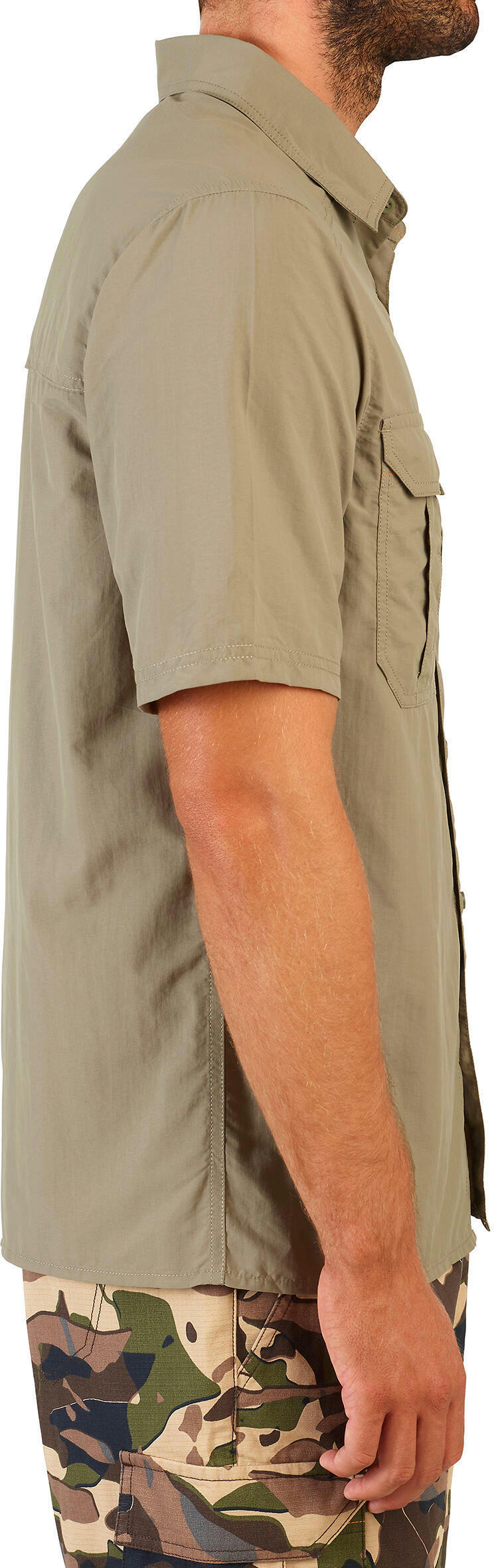 Рубашка мужская для охоты Solognac SG100 8600153 2XL зеленая фото 3