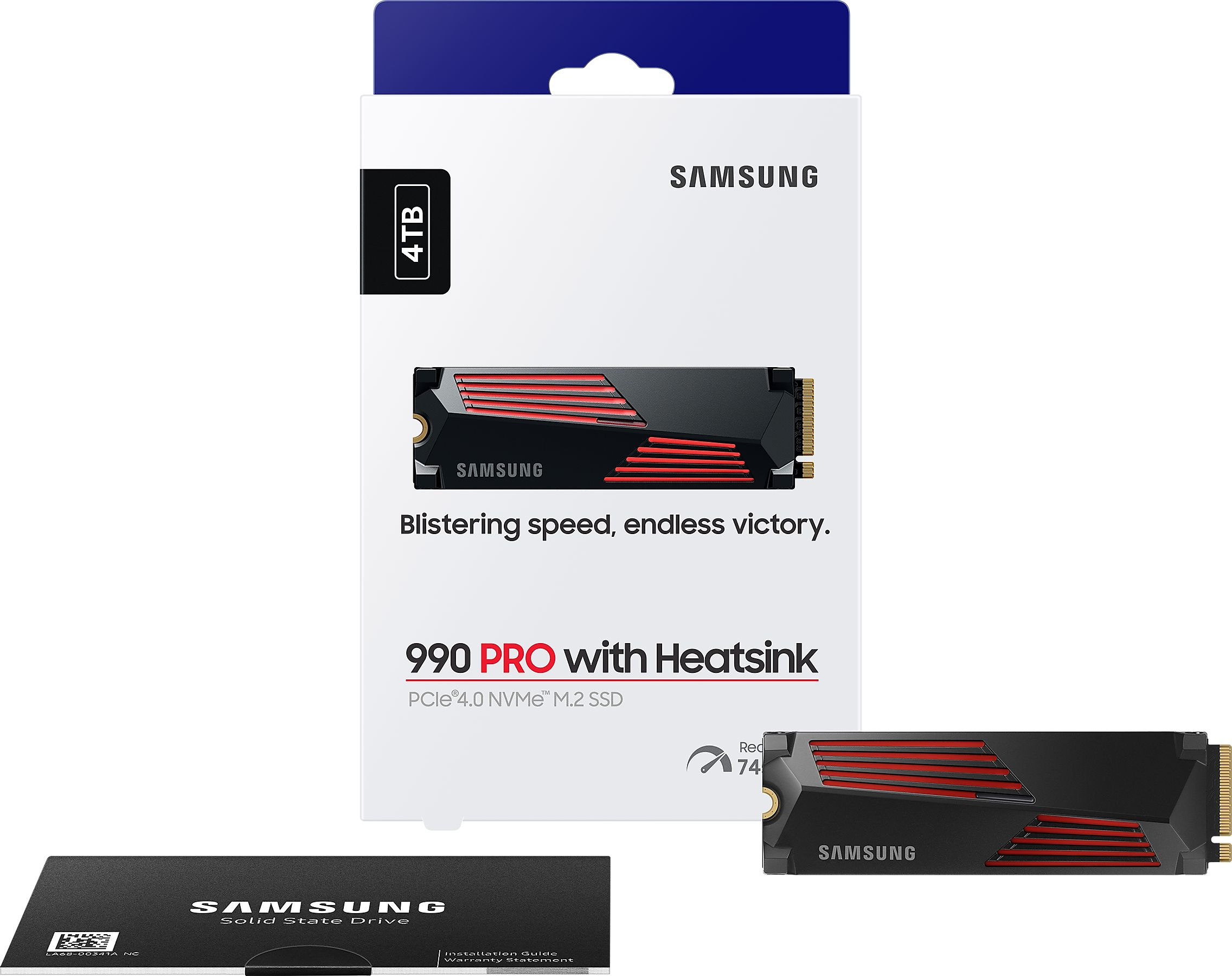 SSD накопитель SAMSUNG M.2 4TB PCIe 4.0 990PRO + радиатор (MZ-V9P4T0GW) фото 15