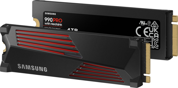 SSD накопитель SAMSUNG M.2 4TB PCIe 4.0 990PRO + радиатор (MZ