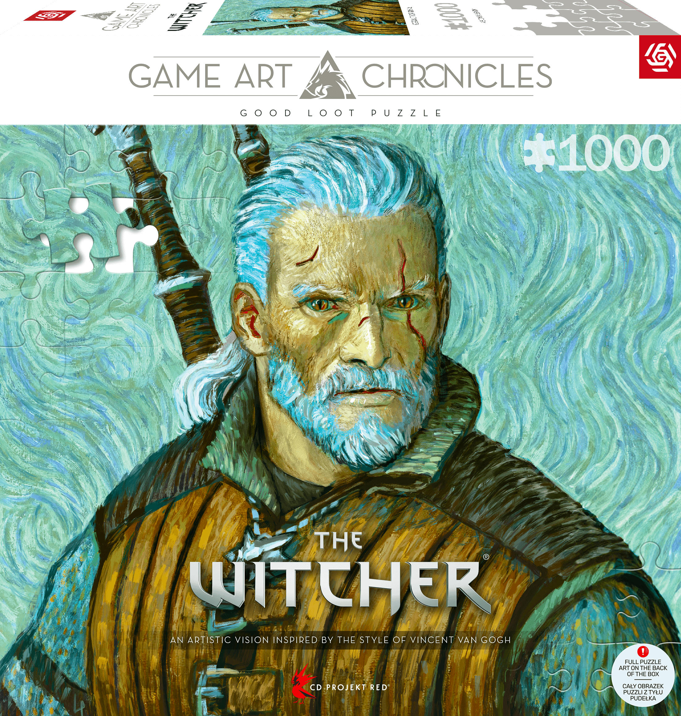 Пазл The Witcher Geralt of Rivia & Vincent van Gogh 1000 эл. (5908305247548) фото 4