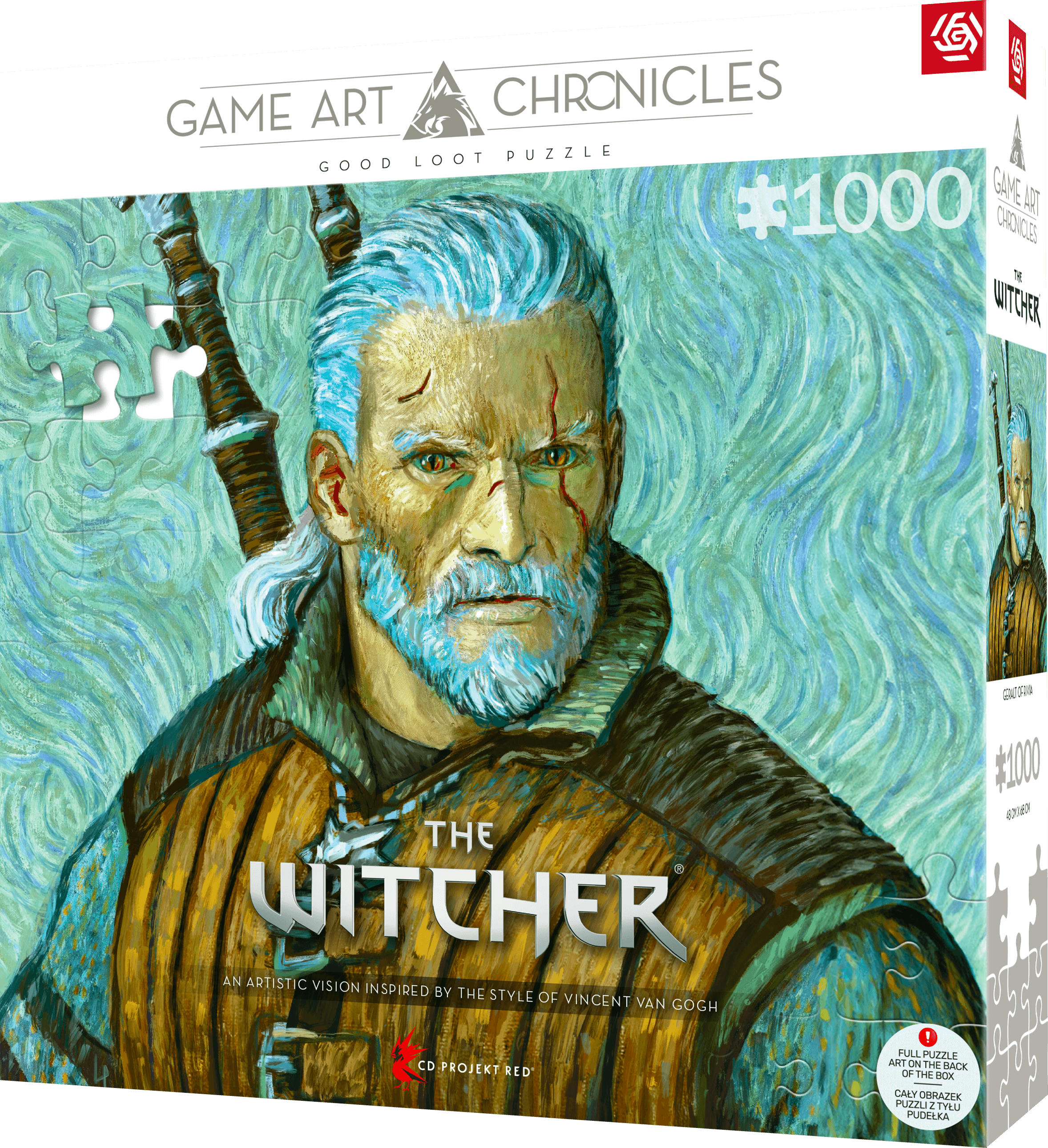 Пазл The Witcher Geralt of Rivia & Vincent van Gogh 1000 эл. (5908305247548) фото 3