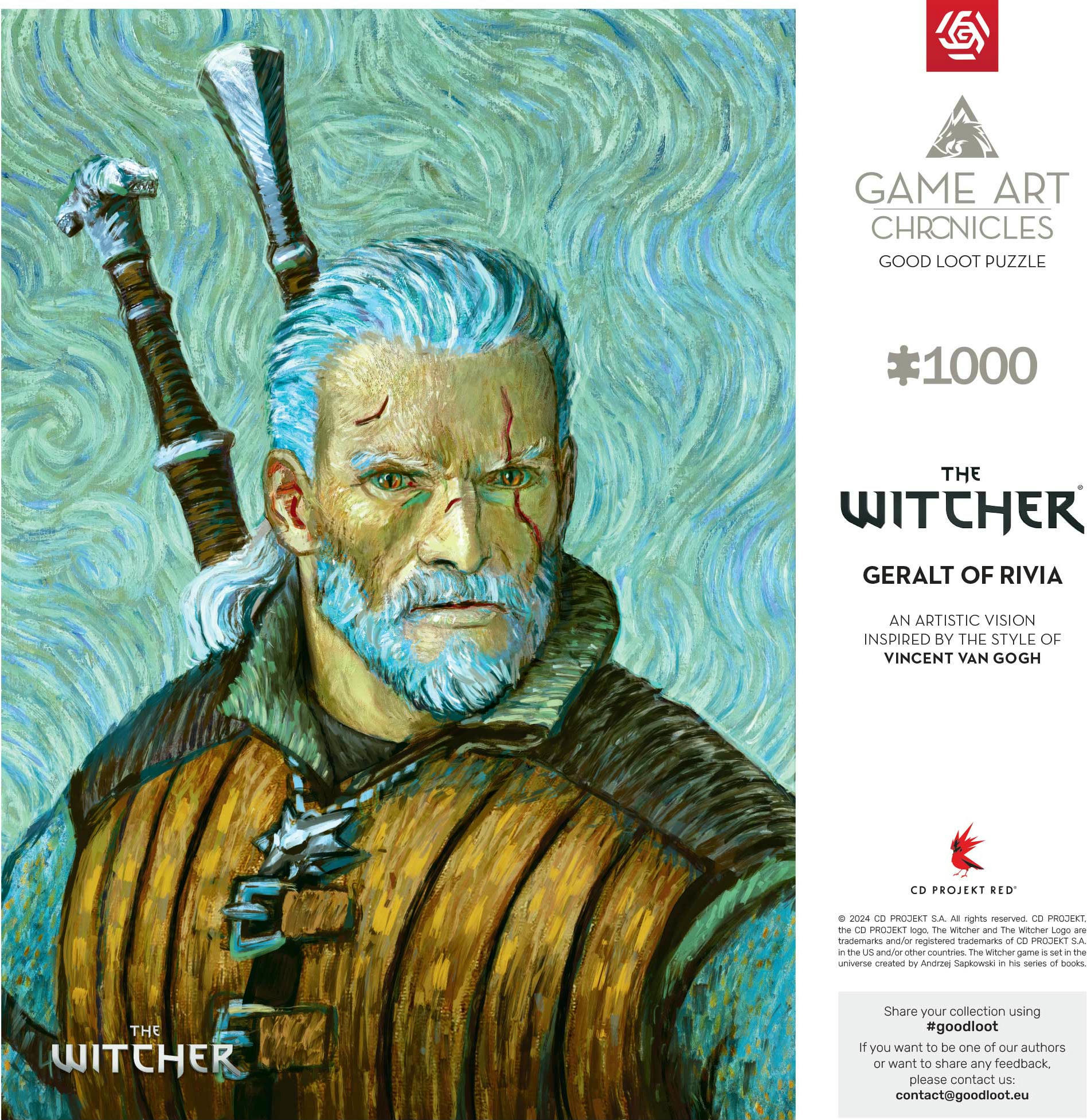 Пазл The Witcher Geralt of Rivia & Vincent van Gogh 1000 эл. (5908305247548) фото 5