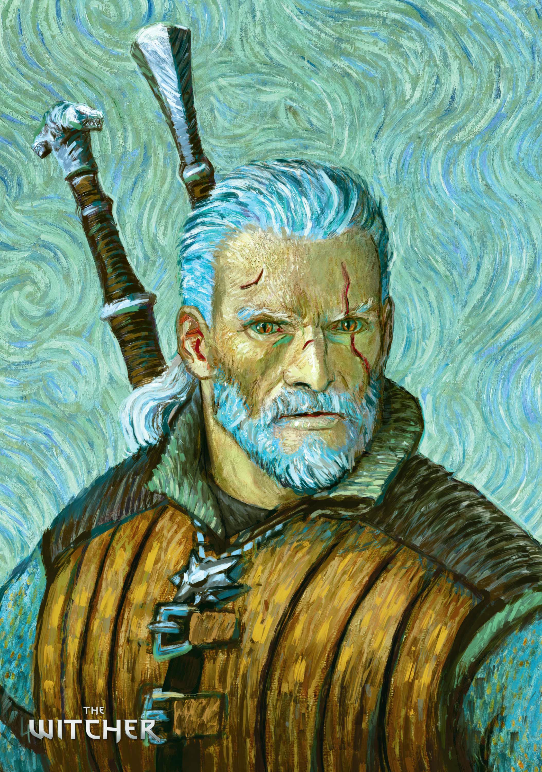 Пазл The Witcher Geralt of Rivia & Vincent van Gogh 1000 эл. (5908305247548) фото 9