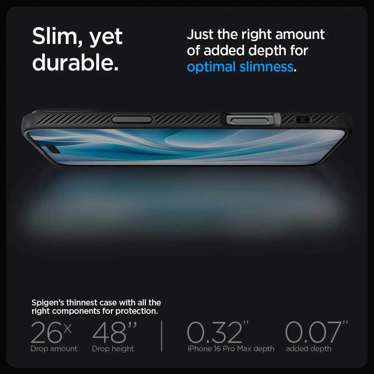 Чохол Spigen для Apple iPhone 16 Pro Max, Liquid Air, Matte Black (ACS07988)фото18