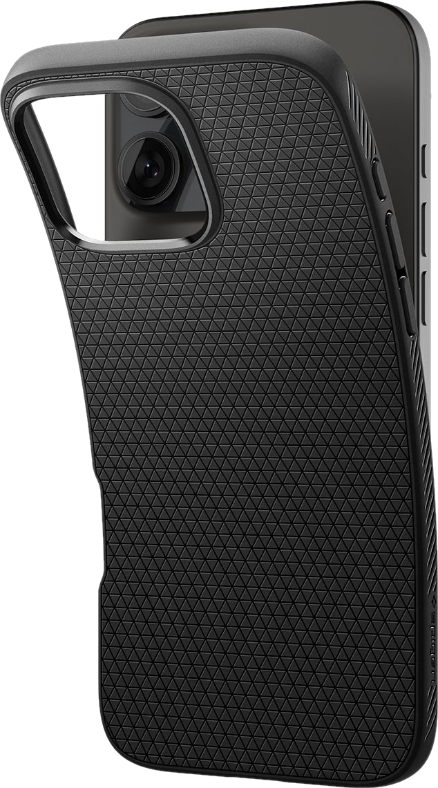 Чехол Spigen для Apple iPhone 16 Pro, Liquid Air, Matte Black (ACS08117) фото 10