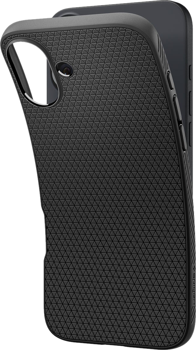 Чехол Spigen для Apple iPhone 16, Liquid Air, Matte Black (ACS08194) фото 10