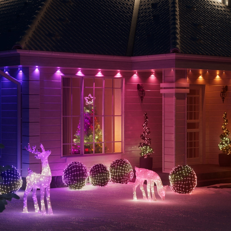 Smart LED Гирлянда Twinkly Permanent Light 72 RGB LED String, White Wire, Plug F (TWPL072STP-TEU) фото 4