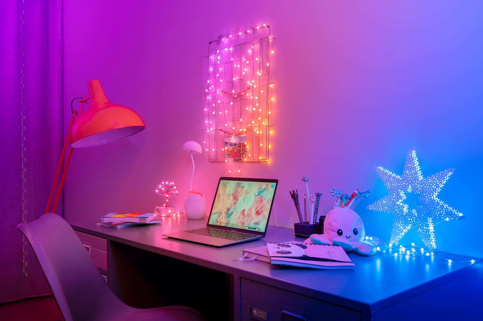 Smart LED Гирлянда Twinkly Strings USB 100 Pearl-shaped RGB LEDs, Clear Wire, USB-C (TWKP100RGB-T) фото 5