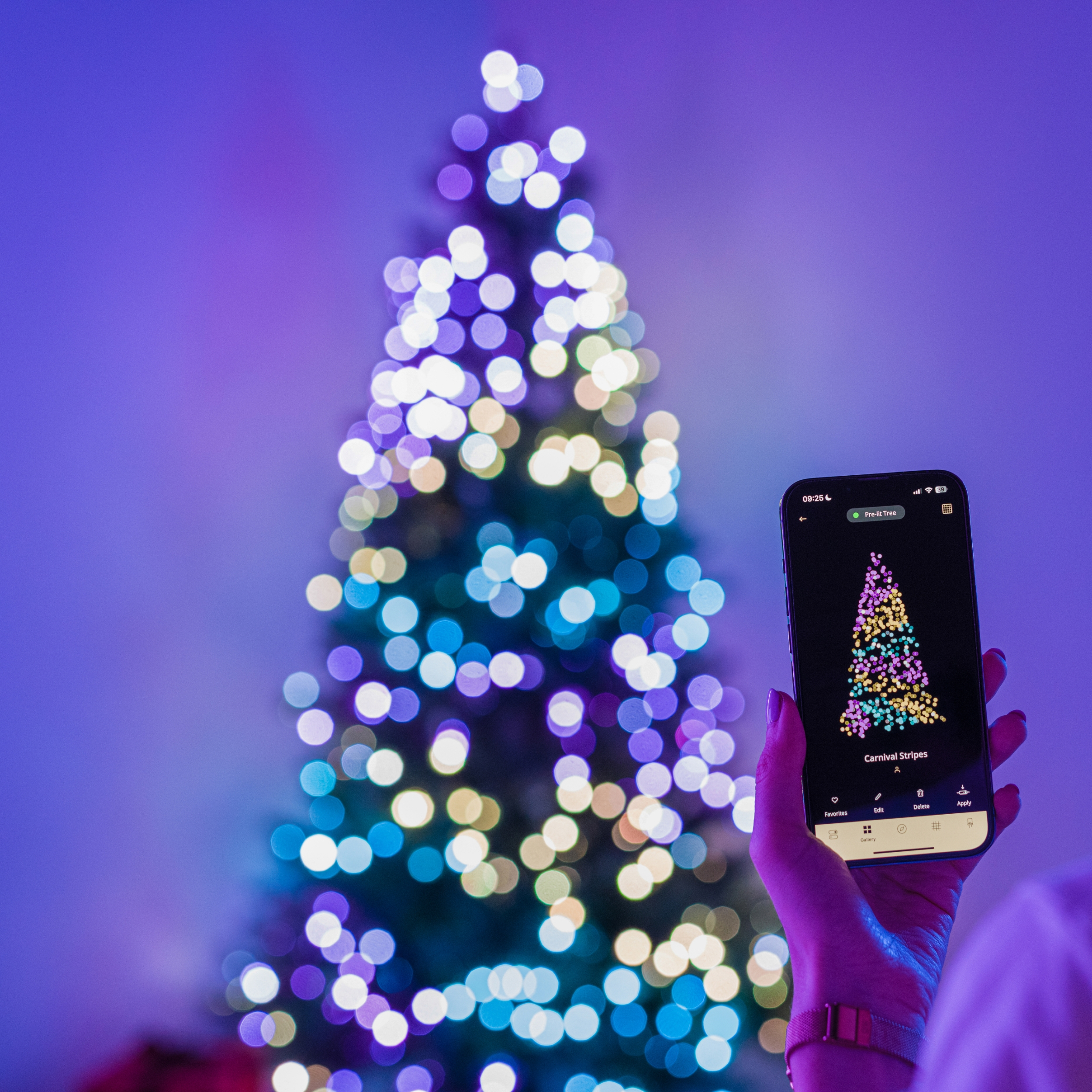 Smart LED Гірлянда Twinkly Dots 200 RGB LED Lights String, Clear Wire, Plug (TWD200STP-TEU)фото