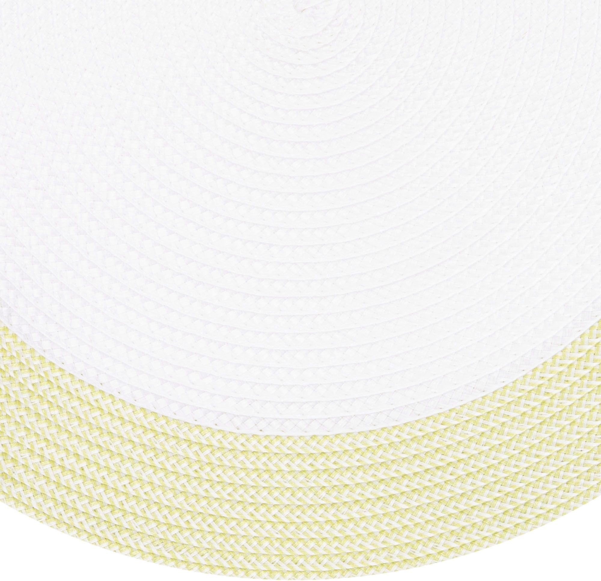 Килимок сервірувальний ARDESTO 38см, поліпропілен, кругла, біло-жовтий (AR3324GNW)фото2