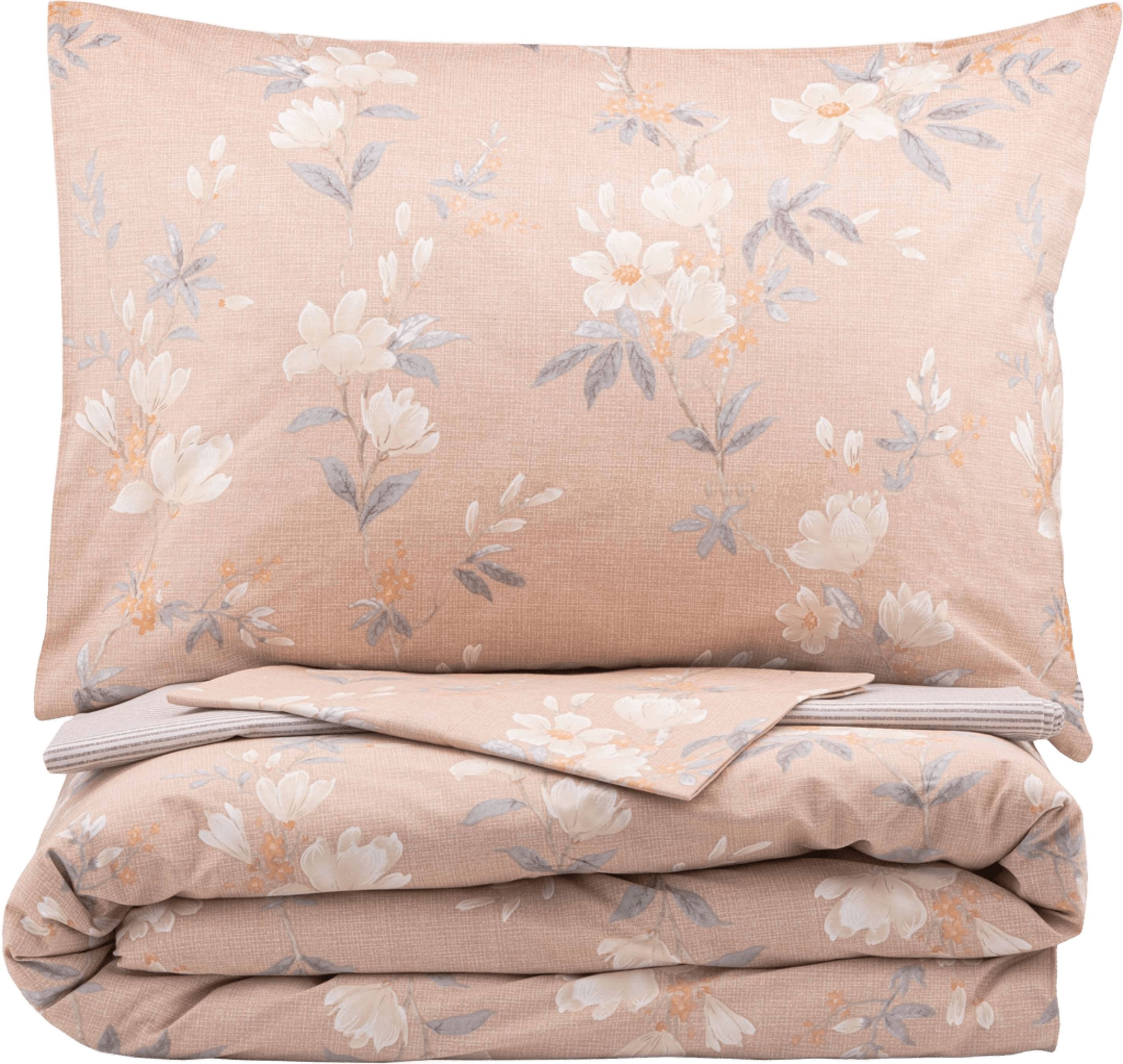 Набір постільної білизни 2,0сп ARDESTO Gloria, 200х220см, 100% бавовна, сатин, магнолія, смужки (ART2022MB)фото2