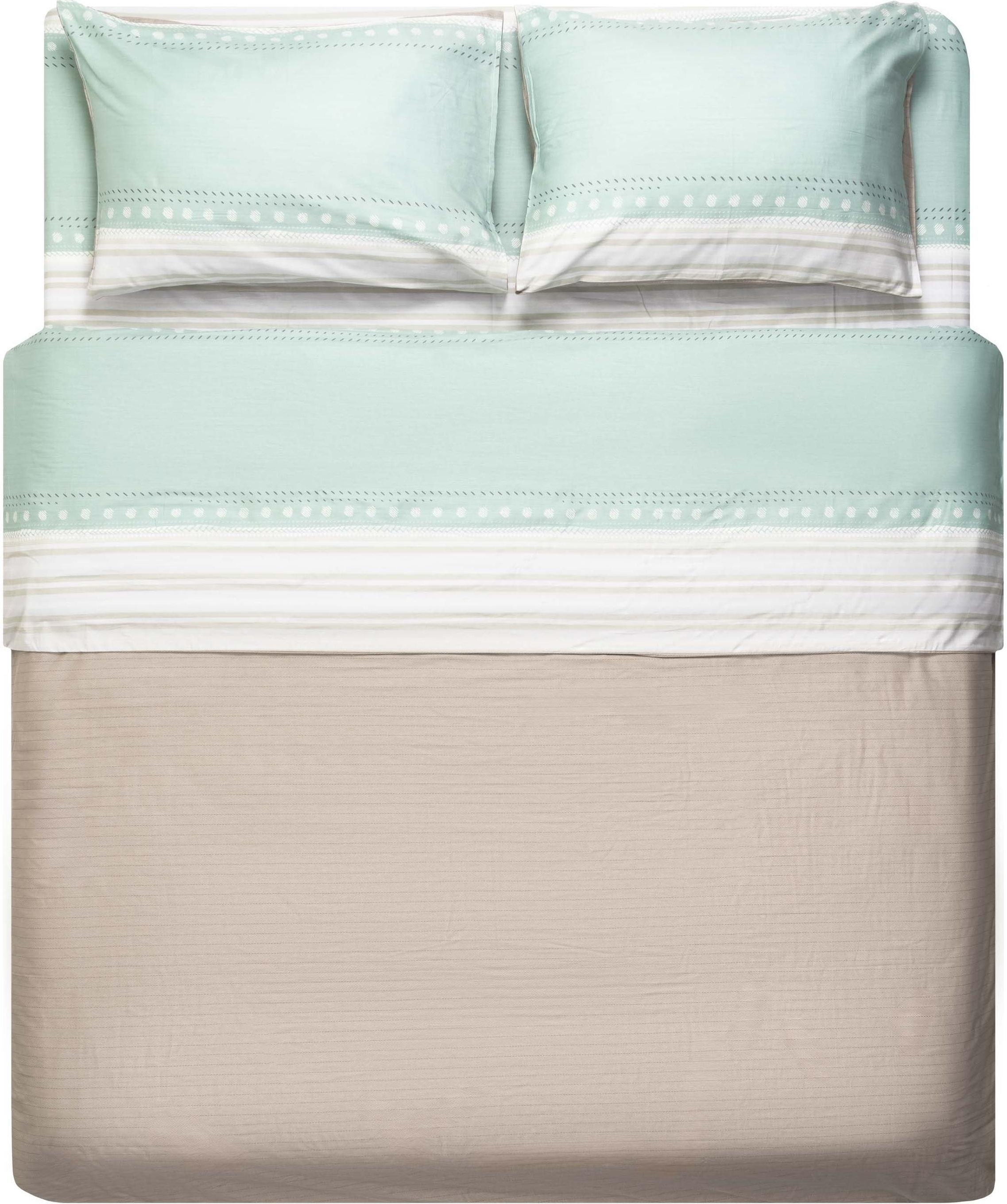 Набір постільної білизни 1,5сп ARDESTO Gloria, 160х220см, 100% бавовна, сатин, смужки, коричневий (ART1622RB)фото