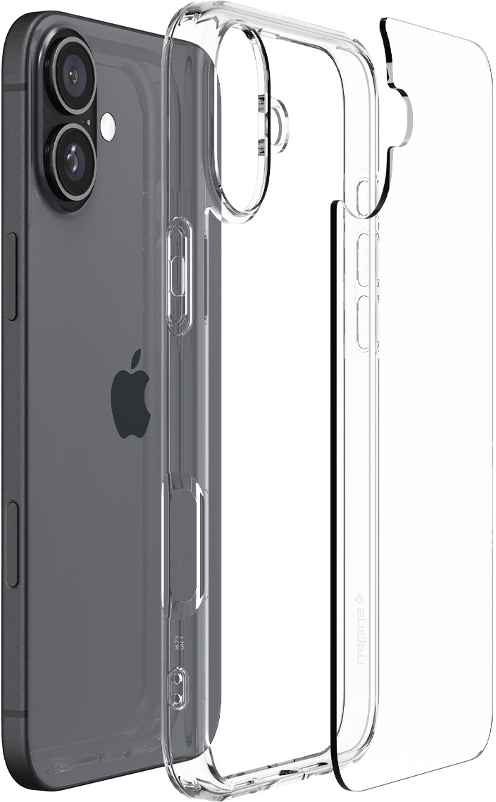 Чехол Spigen для Apple iPhone 16, Ultra Hybrid, Crystal Clear (ACS08197) фото 6