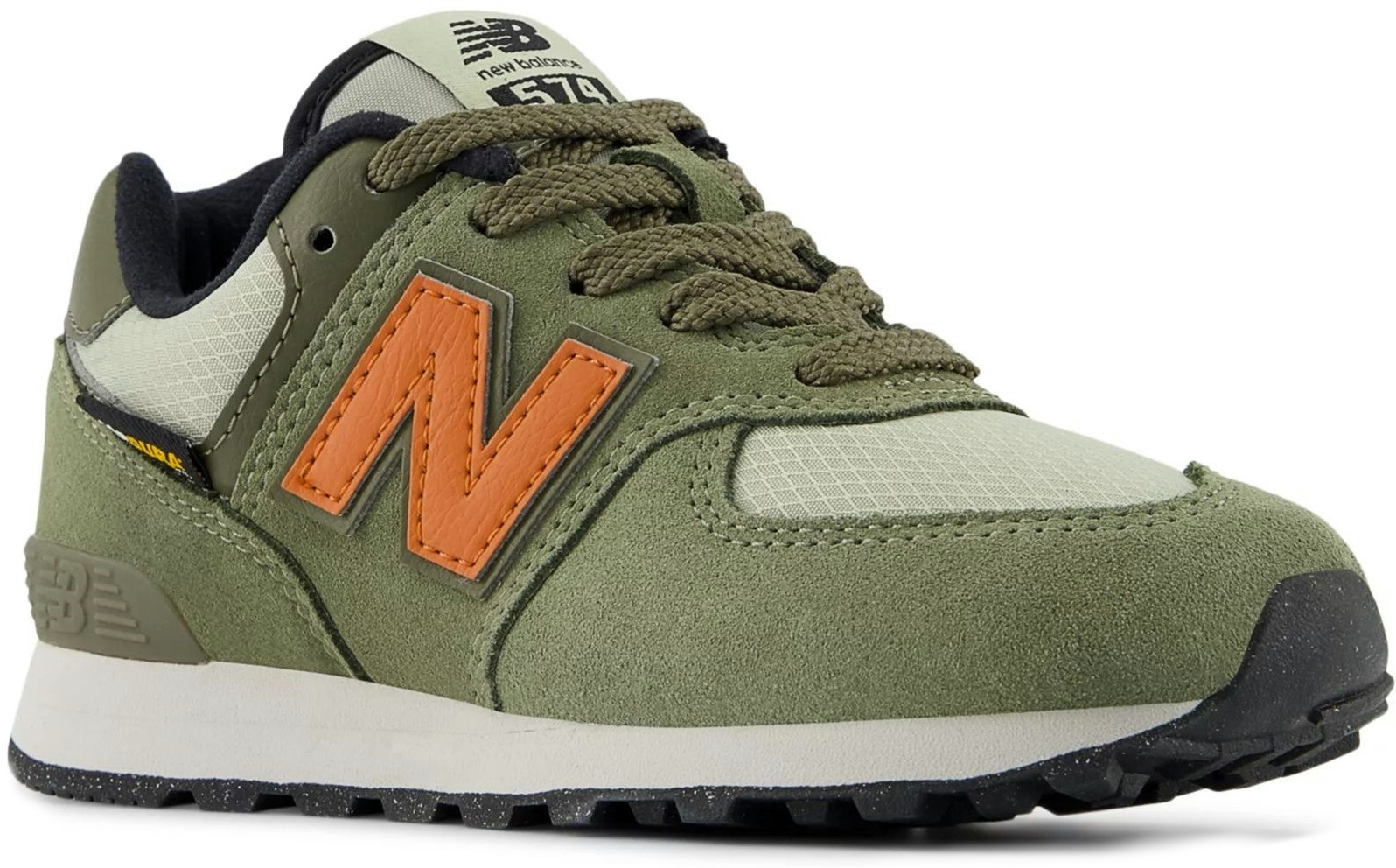 Кроссовки детские New Balance 574 PV574SOF 33 (1.5 US) хаки фото 3