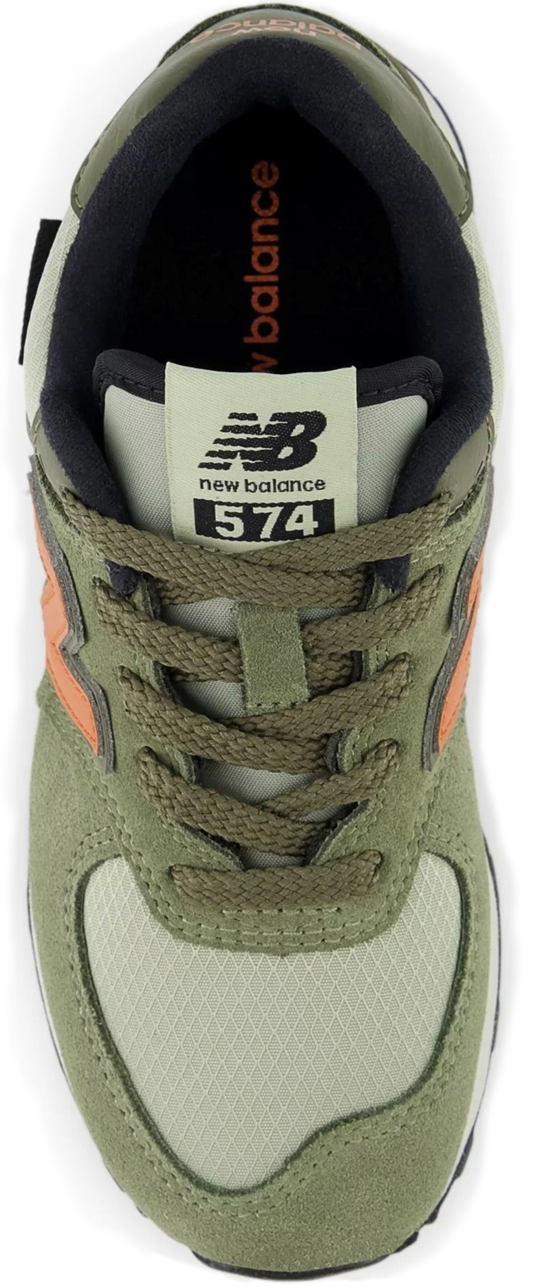 Кроссовки детские New Balance 574 PV574SOF 33 (1.5 US) хаки фото 6