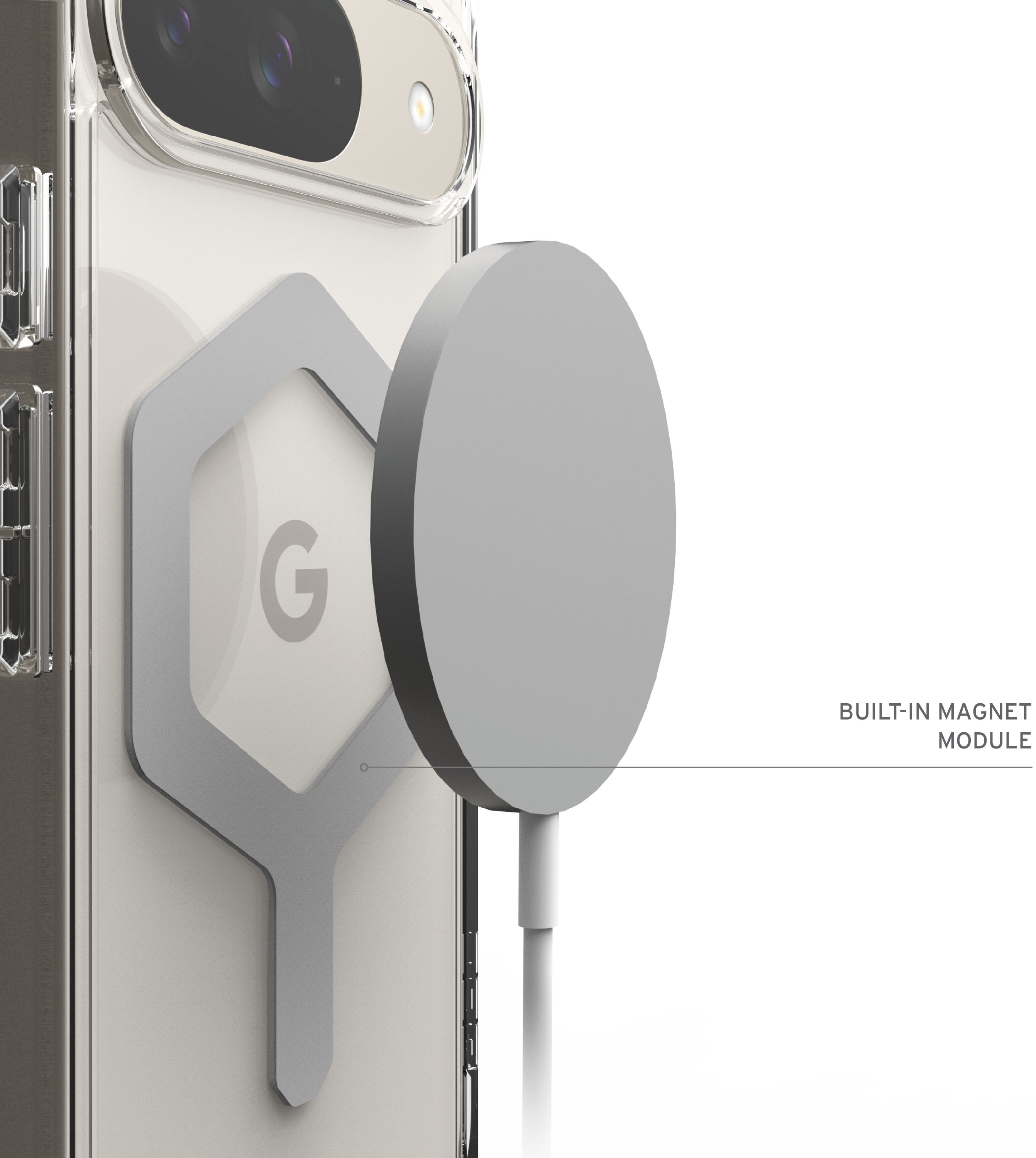 Чехол UAG для Google Pixel 9, Plyo Pro Magnetic, Ice/Silver (614457114333) фото 9