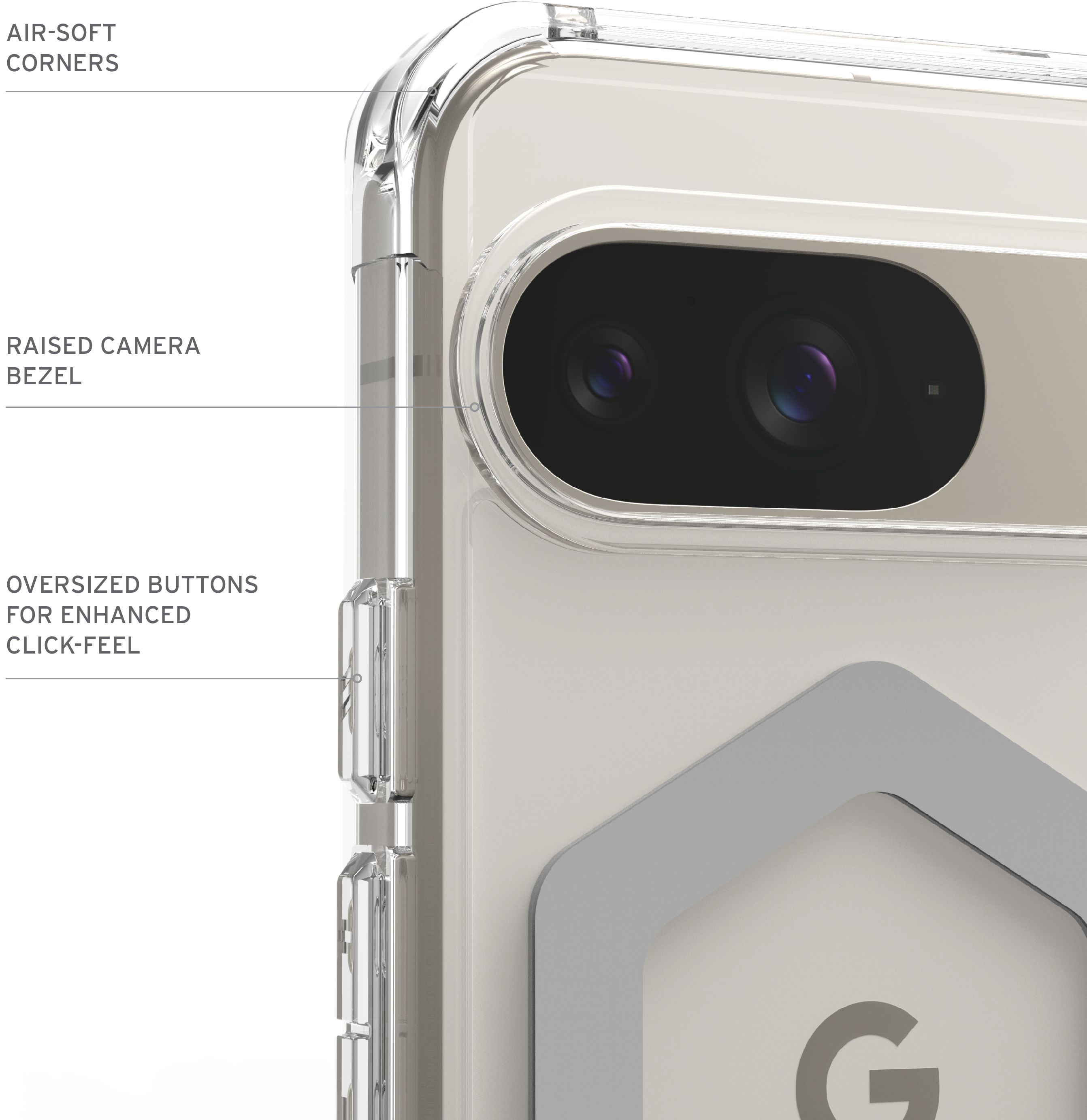 Чехол UAG для Google Pixel 9, Plyo Pro Magnetic, Ice/Silver (614457114333) фото 10