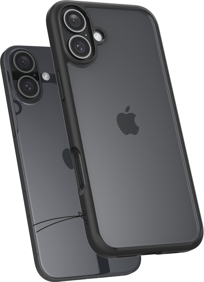 Чехол Spigen для Apple iPhone 16, Ultra Hybrid, Matte Black (ACS08201) фото 10