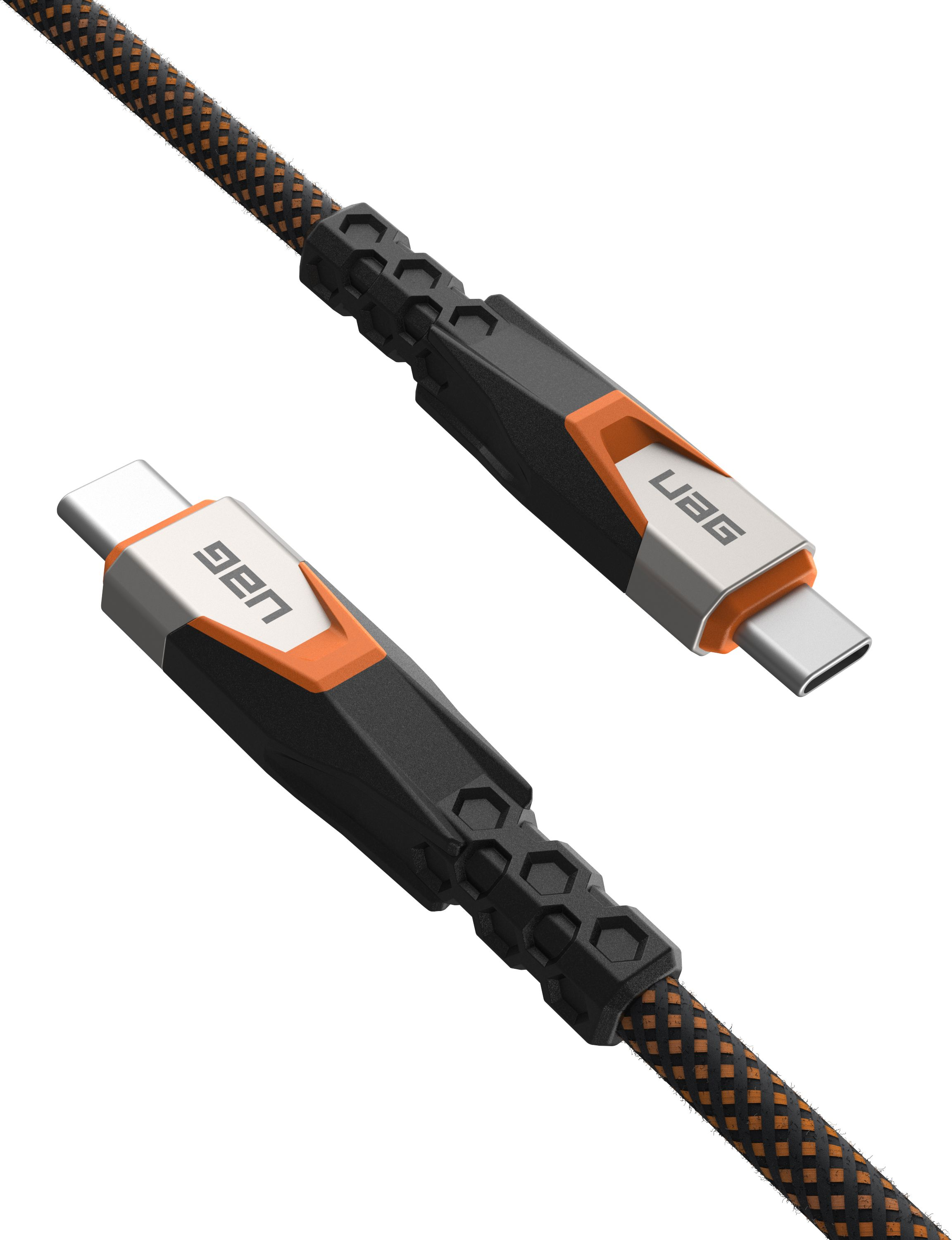 Кабель UAG Type-C - Type-C Data/Charge 0.75м 240Вт Rugged Double Braided Nylon (9B4415114097)фото3