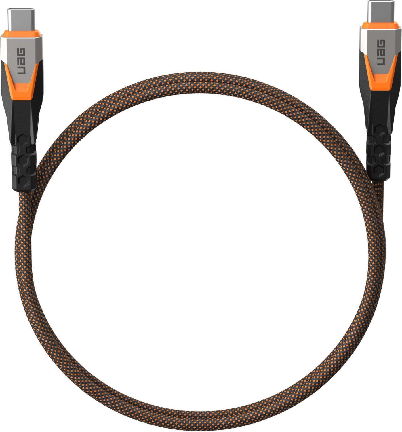 Кабель UAG Type-C - Type-C Data/Charge 0.75м 240Вт Rugged Double Braided Nylon (9B4415114097)фото