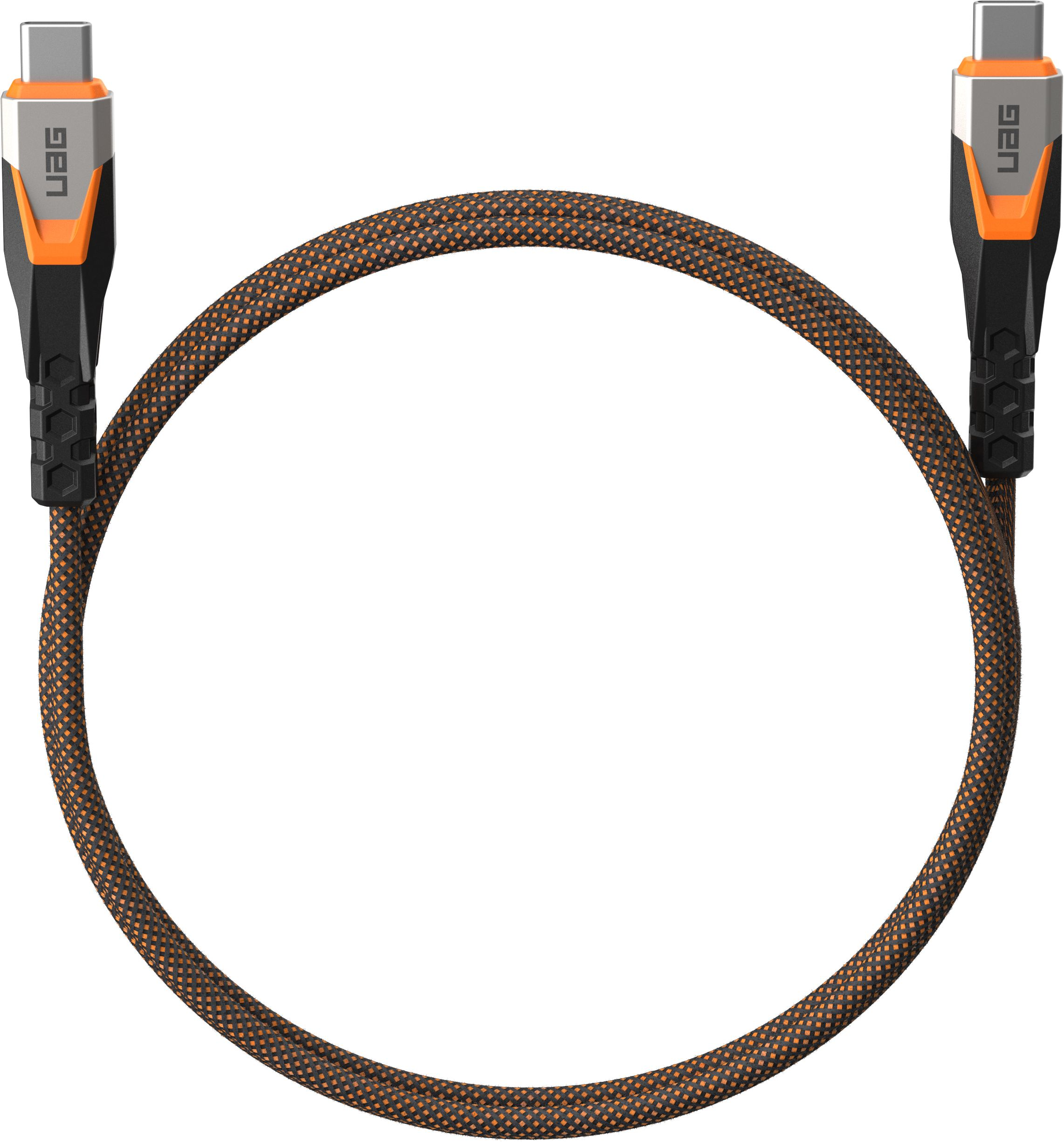 Кабель UAG Type-C - Type-C Data/Charge 0.75м 240Вт Rugged Double Braided Nylon (9B4415114097)фото4
