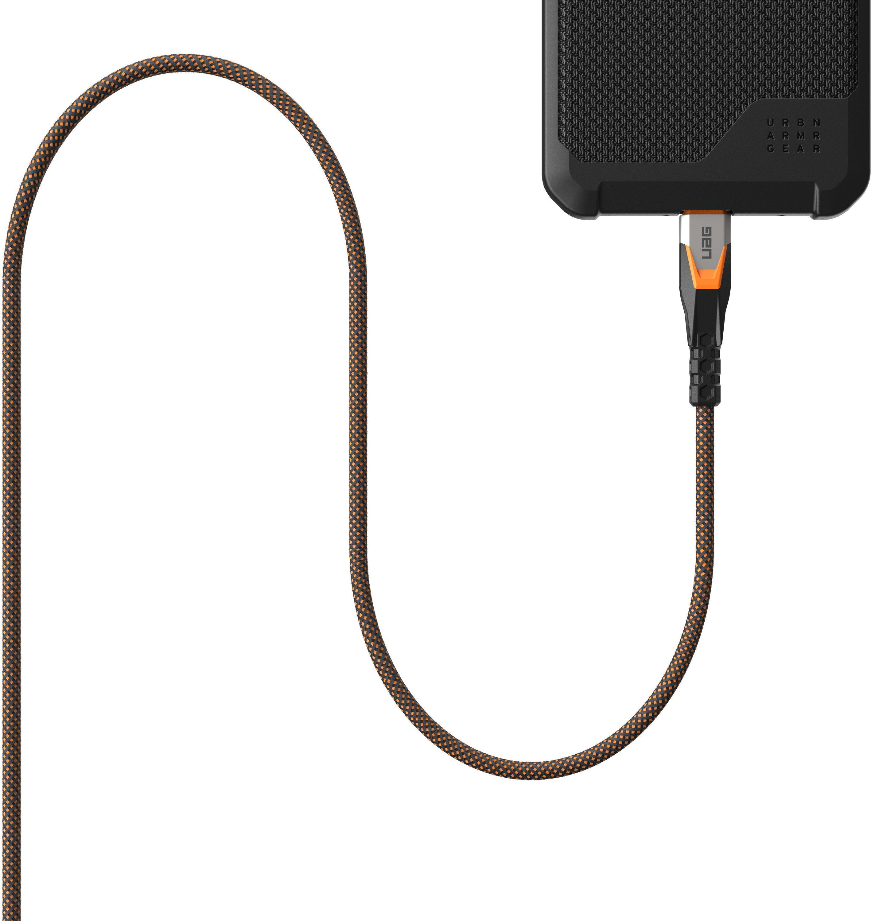 Кабель UAG Type-C - Type-C Data/Charge 0.75м 240Вт Rugged Double Braided Nylon (9B4415114097)фото10