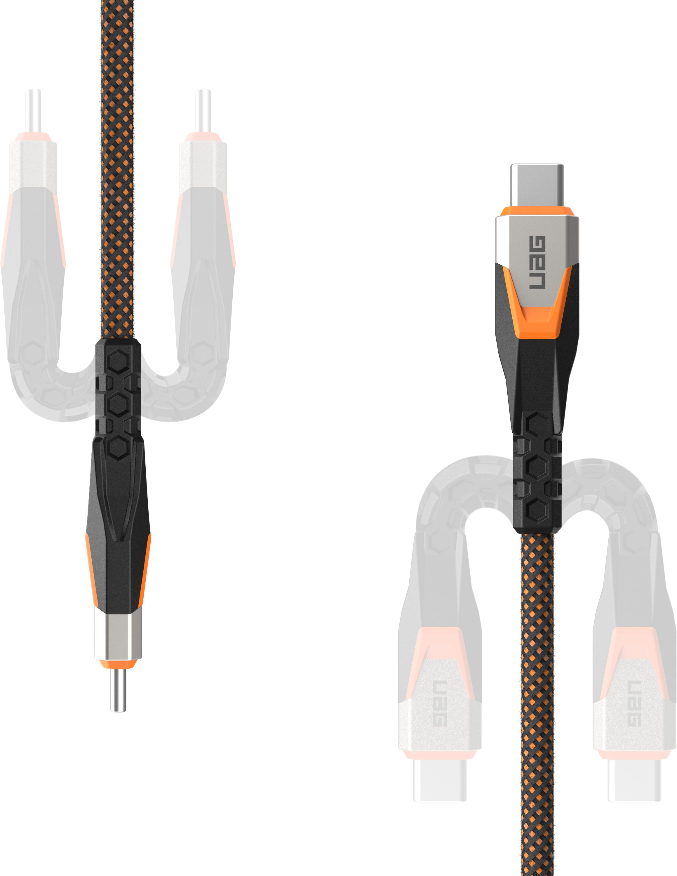 Кабель UAG Type-C - Type-C Data/Charge 0.75м 240Вт Rugged Double Braided Nylon (9B4415114097)фото8