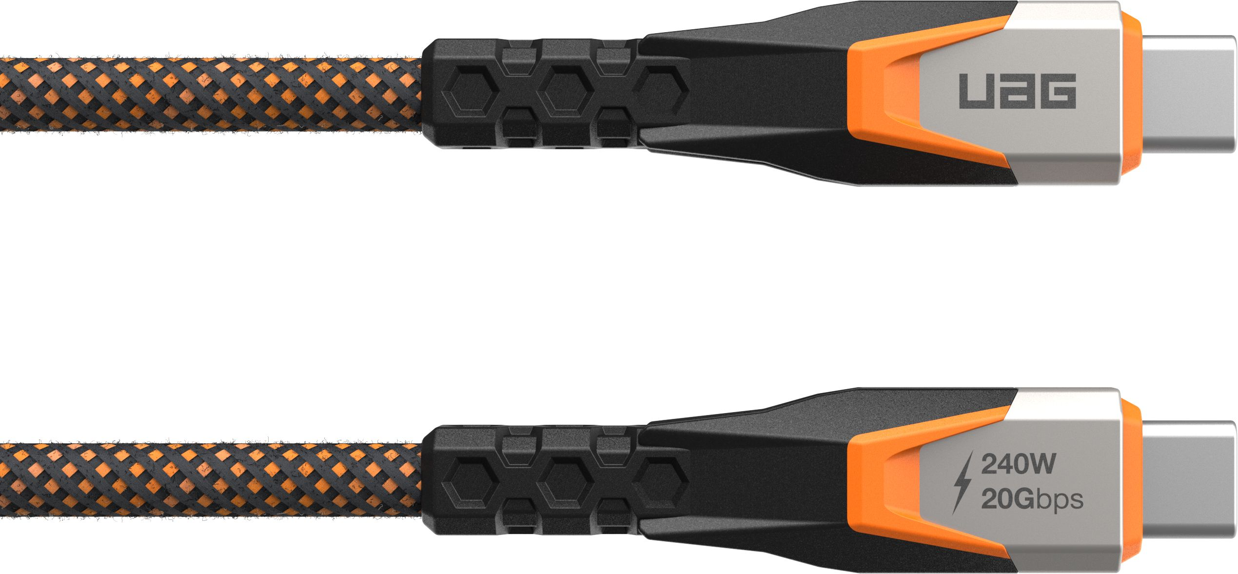 Кабель UAG Type-C - Type-C Data/Charge 0.75м 240Вт Rugged Double Braided Nylon (9B4415114097)фото2