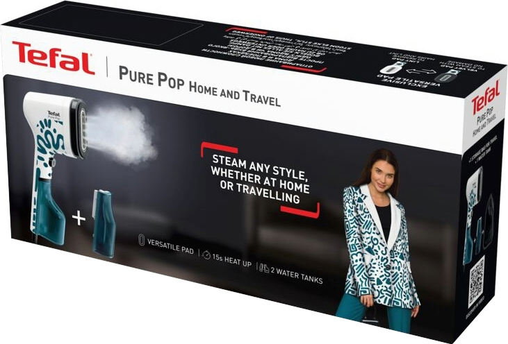 Отпариватель Tefal Pure Pop Home &amp; Travel DT2040E1 фото 