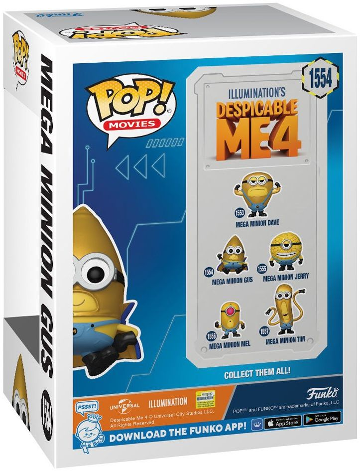 Колекційна фігурка Funko POP! Despicable Me 4: Mega Minion Gus (5908305248361)фото3