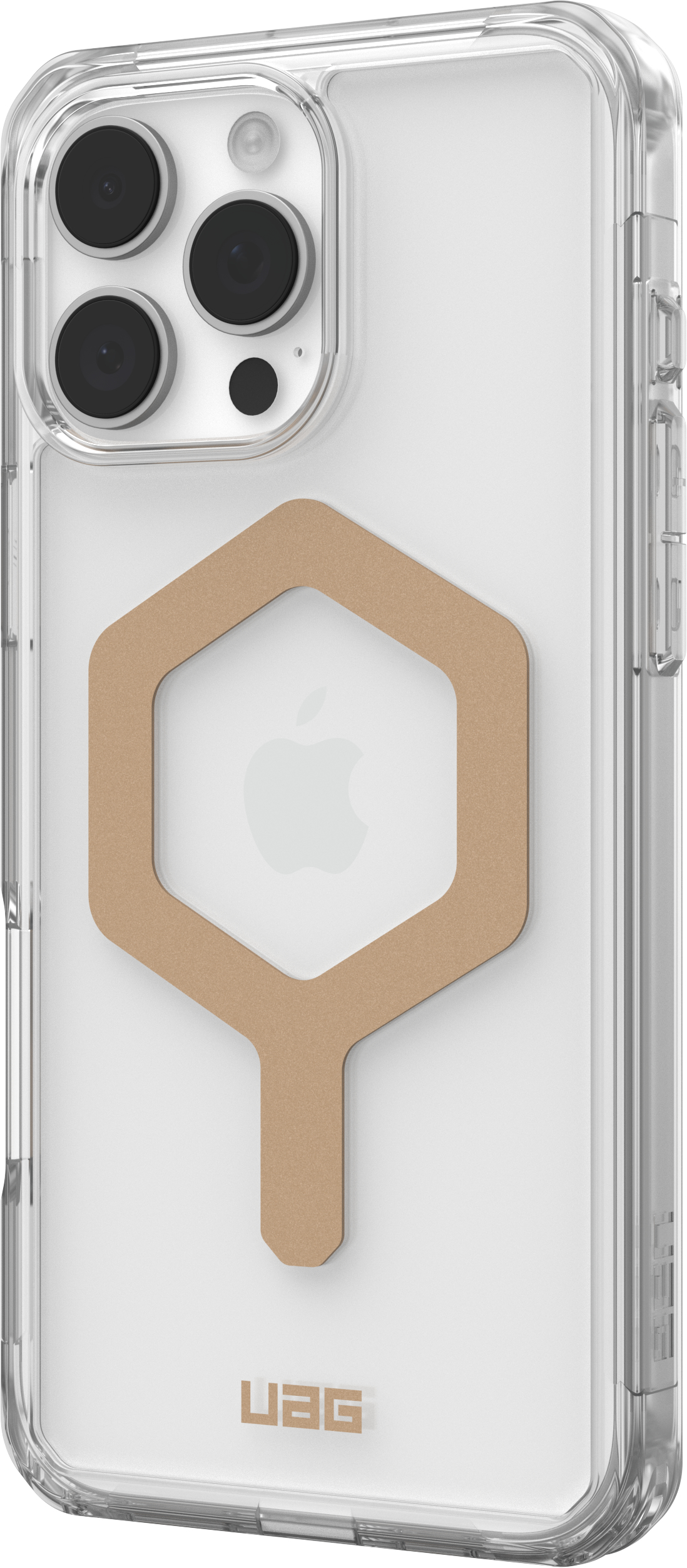 Чехол UAG для Apple iPhone 16 Pro Max, Plyo Magsafe, Ice/Gold (114481114381) фото 4