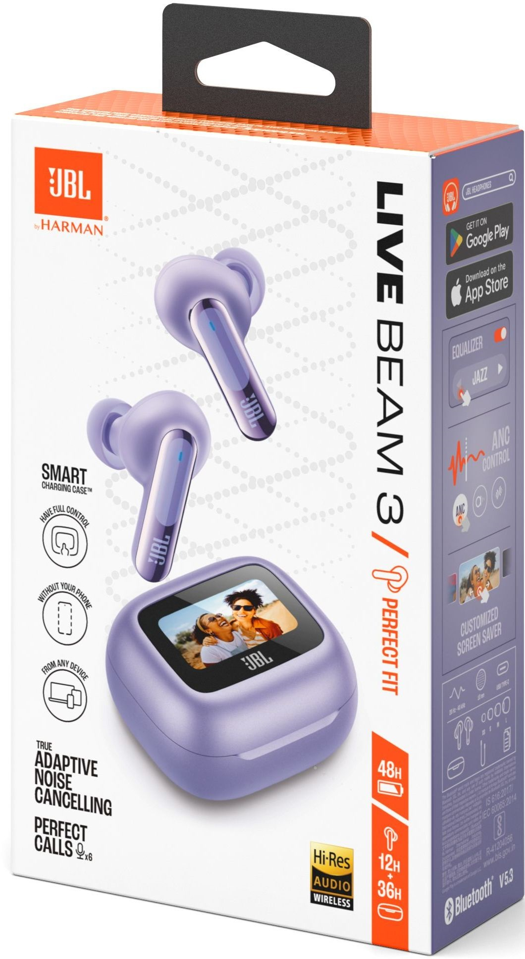 Наушники JBL Live Beam 3 Purple (JBLLIVEBEAM3PUR) фото 15