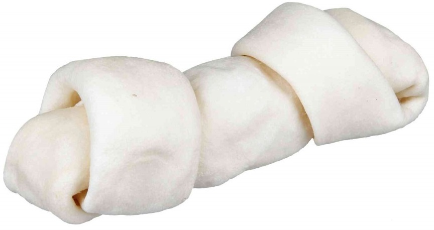 Лакомство для собак Trixie Denta Fun Косточка для чистки зубов с натуральной кожи 24 см 240 г фото 