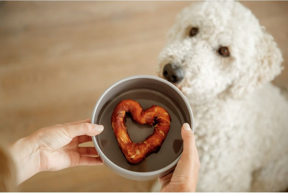 Миска для собак Trixie керамічна з резиновою основою 12 см 0.4 л сірафото3