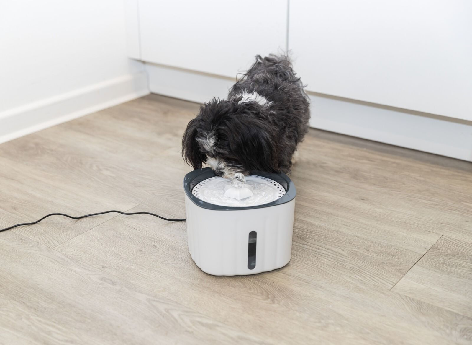 Поїлка-фонтан для котів Trixie Flower пластикова 18.5*13*18.5 см 2 лфото8