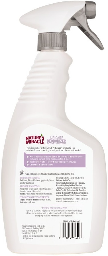 Спрей Nature's Miracle Lavender дезодорирующий 709 мл фото 2